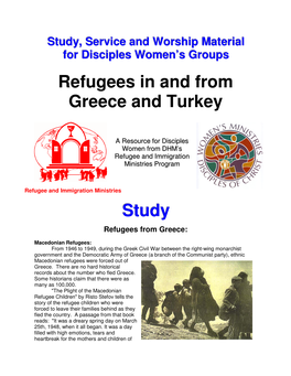 Refugees in and from Greece and Turkey Study