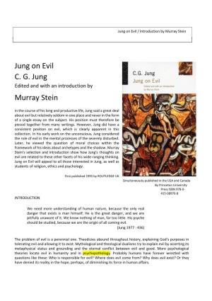 Jung on Evil / Introduction by Murray Stein