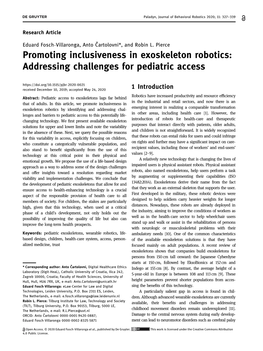 Promoting Inclusiveness in Exoskeleton Robotics: Addressing Challenges for Pediatric Access