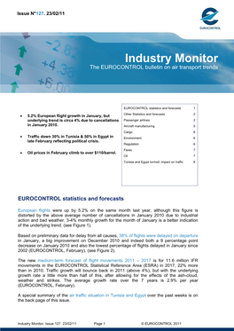 Industry Monitor the EUROCONTROL Bulletin on Air Transport Trends