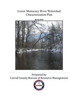 Lower Monocacy River Watershed Characterization Plan