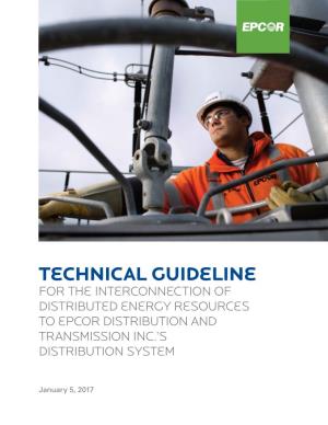 EDTI's Technical Guideline for Interconnection of Generators to The