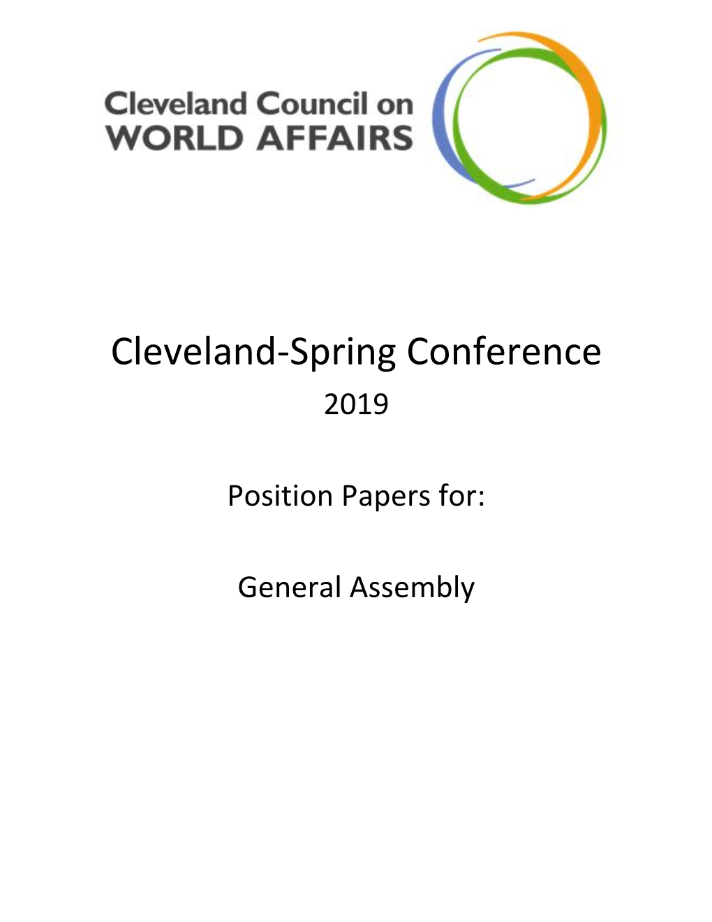 Cleveland-Spring Conference 2019