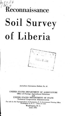 Iveconnaissance Soil Survey of Liberia