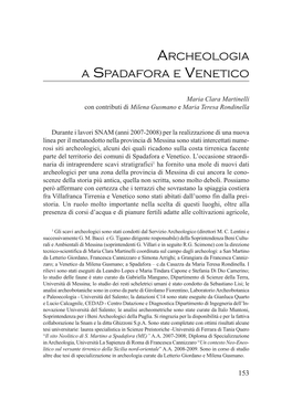 Archeologia a Spadafora E Venetico