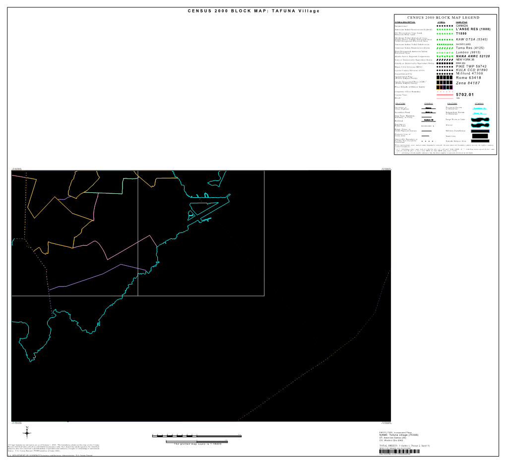 CENSUS 2000 BLOCK MAP: TAFUNA Village 5702.01