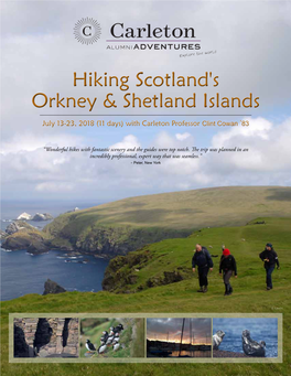 Hiking Scotland's Orkney & Shetland Islands Hiking Scotland's Orkney