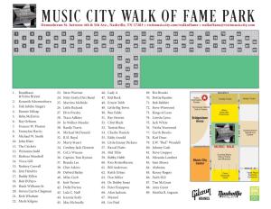 Music City Walk of Fame Park