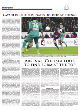 Arsenal, Chelsea Look to Find Form at The