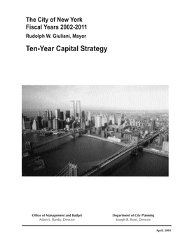 Ten-Year Capital Strategy, Fiscal Years 2002-2011