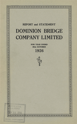 Dominion Bridge Company Limited