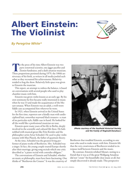Albert Einstein: the Violinist