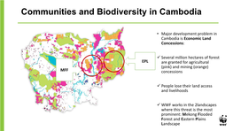 Communities and Biodiversity in Cambodia