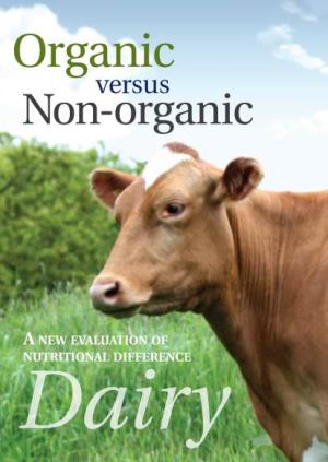 Organic Vs Non-Organic Dairy Booklet