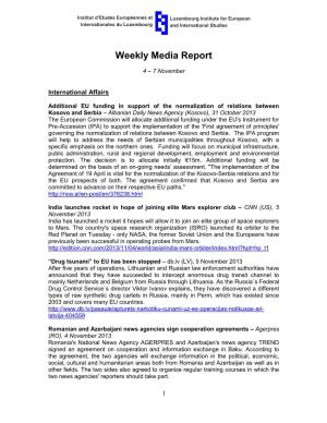 Weekly Media Report