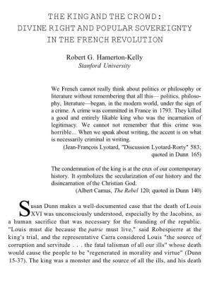 Divine Right and Popular Sovereignty in the French Revolution