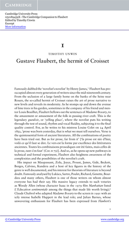 Gustave Flaubert, the Hermit of Croisset