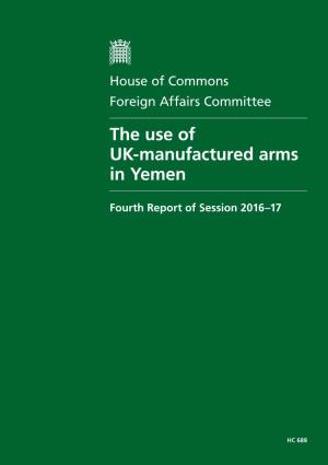 The Use of UK-Manufactured Arms in Yemen