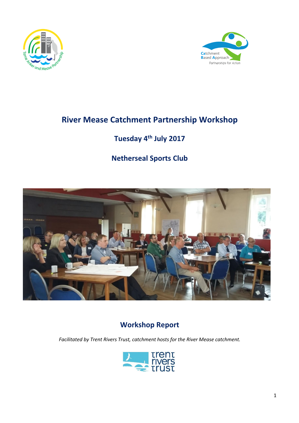 River Mease Catchment Partnership Workshop