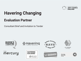 Havering Changing Evaluation Partner Brief