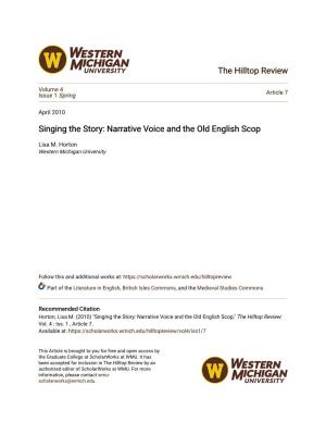 Narrative Voice and the Old English Scop