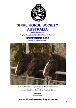 14-SHSA Newsletter November 2008