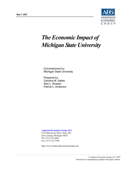 MSU Economic Impact