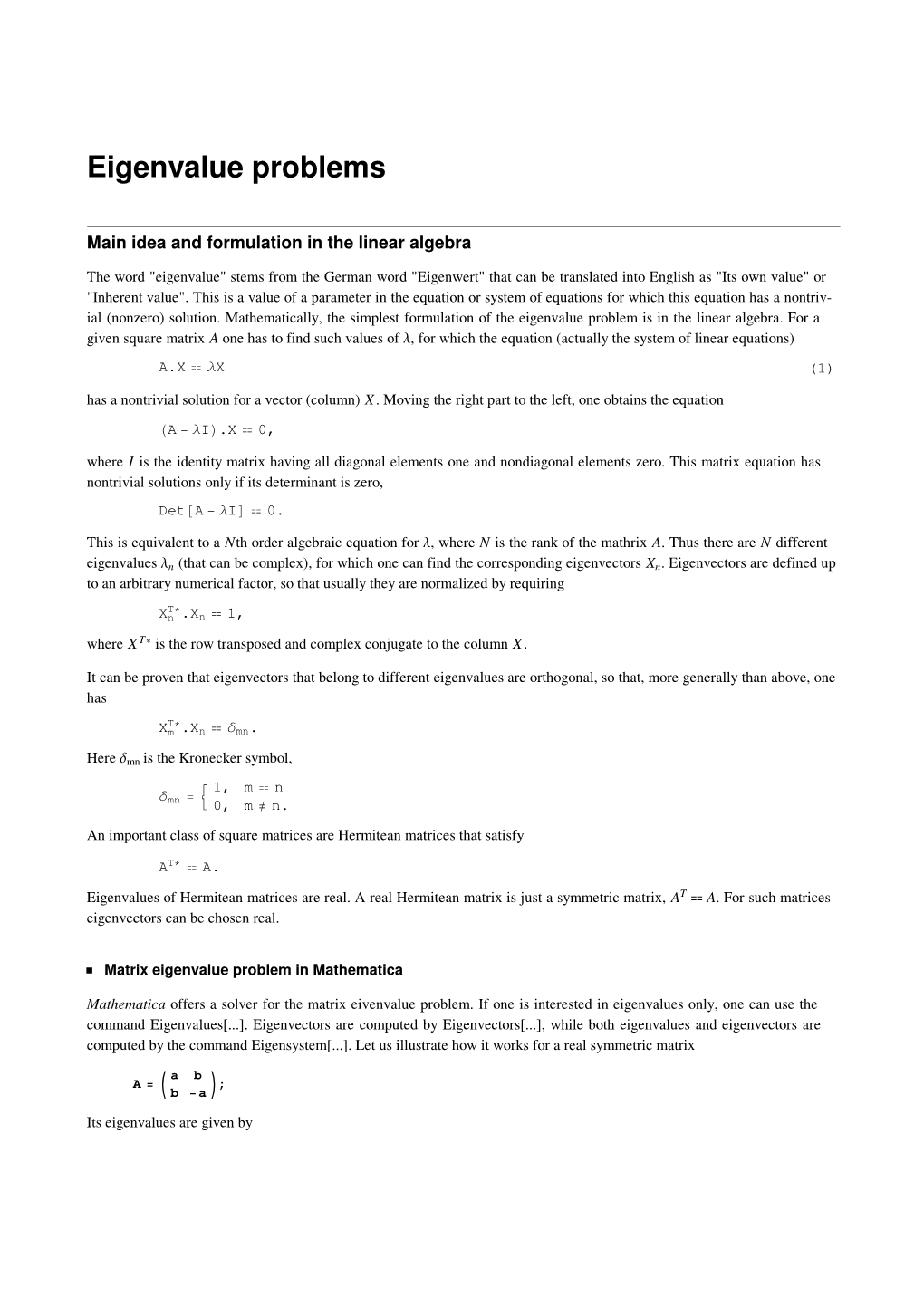 Mathematical Physics-14-Eigenvalue Problems.Nb