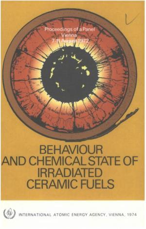 Behaviour and Chemical State of Irradiated Ceramic Fuels