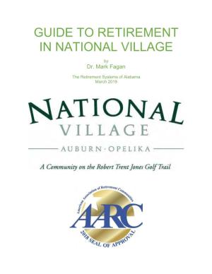 Guide to Retirement in National Village