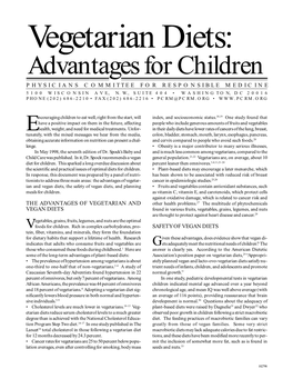 Vegetarian Diets--Advantages for Children.P65