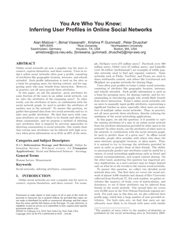 Inferring User Profiles in Online Social Networks