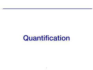 Existential Quantification