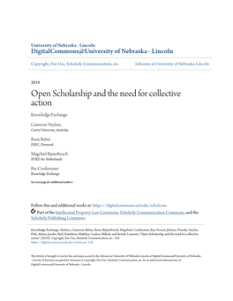 Open Scholarship and the Need for Collective Action Knowledge Exchange