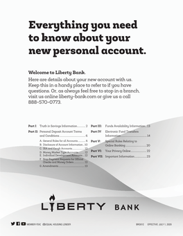 Everything You Need to Know About Your New Personal Account
