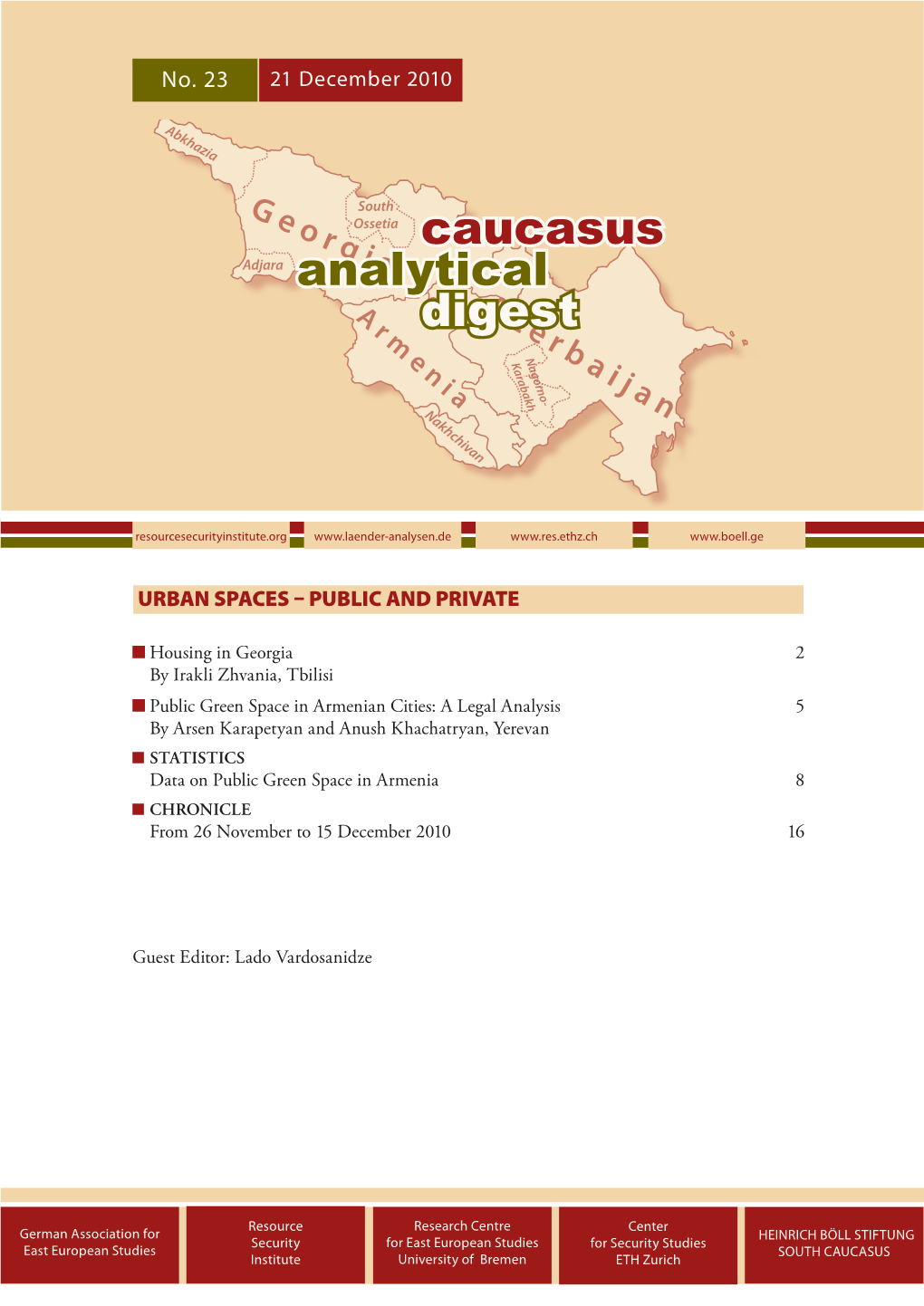 Caucasus Analytical Digest Nr. 23