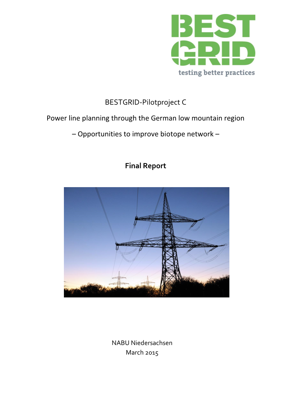 BESTGRID-Pilotproject C Power Line Planning Through the German Low