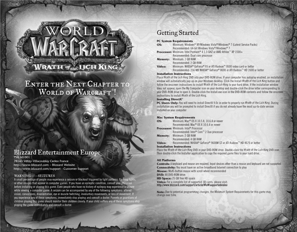 Wotlk EU Manual