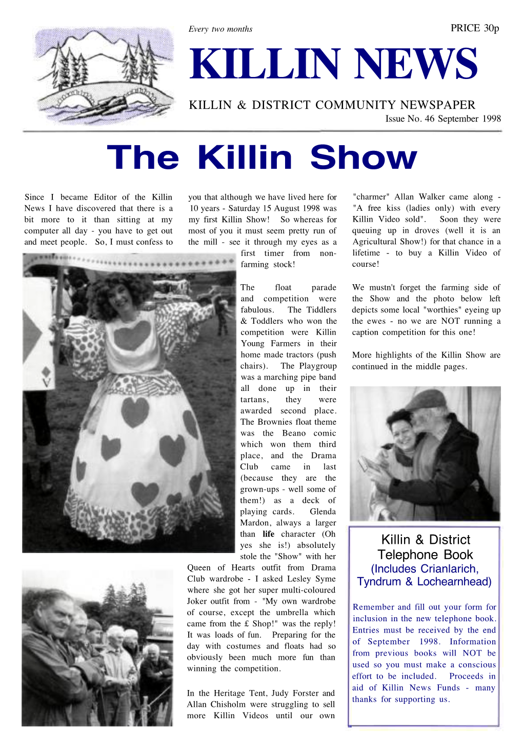 September 1998 the Killin Show