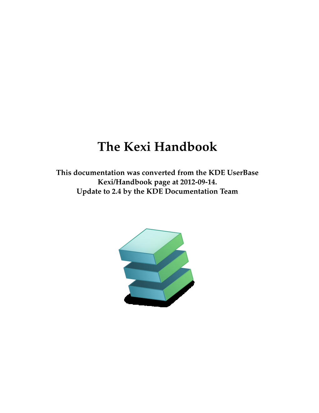 The Kexi Handbook