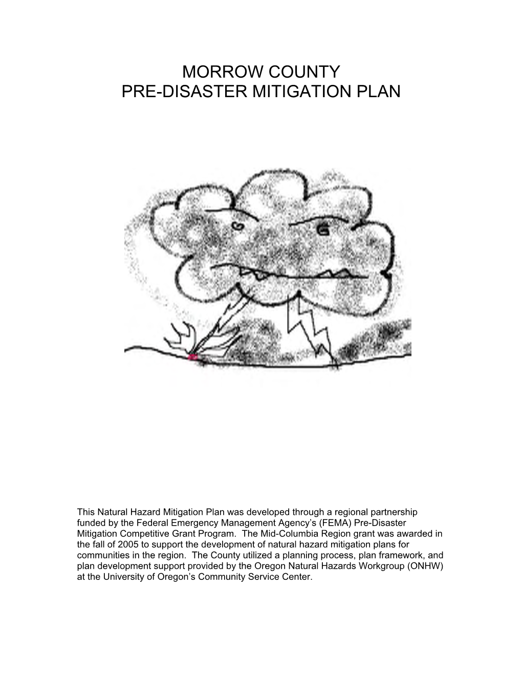 Morrow County Pre-Disaster Mitigation Plan