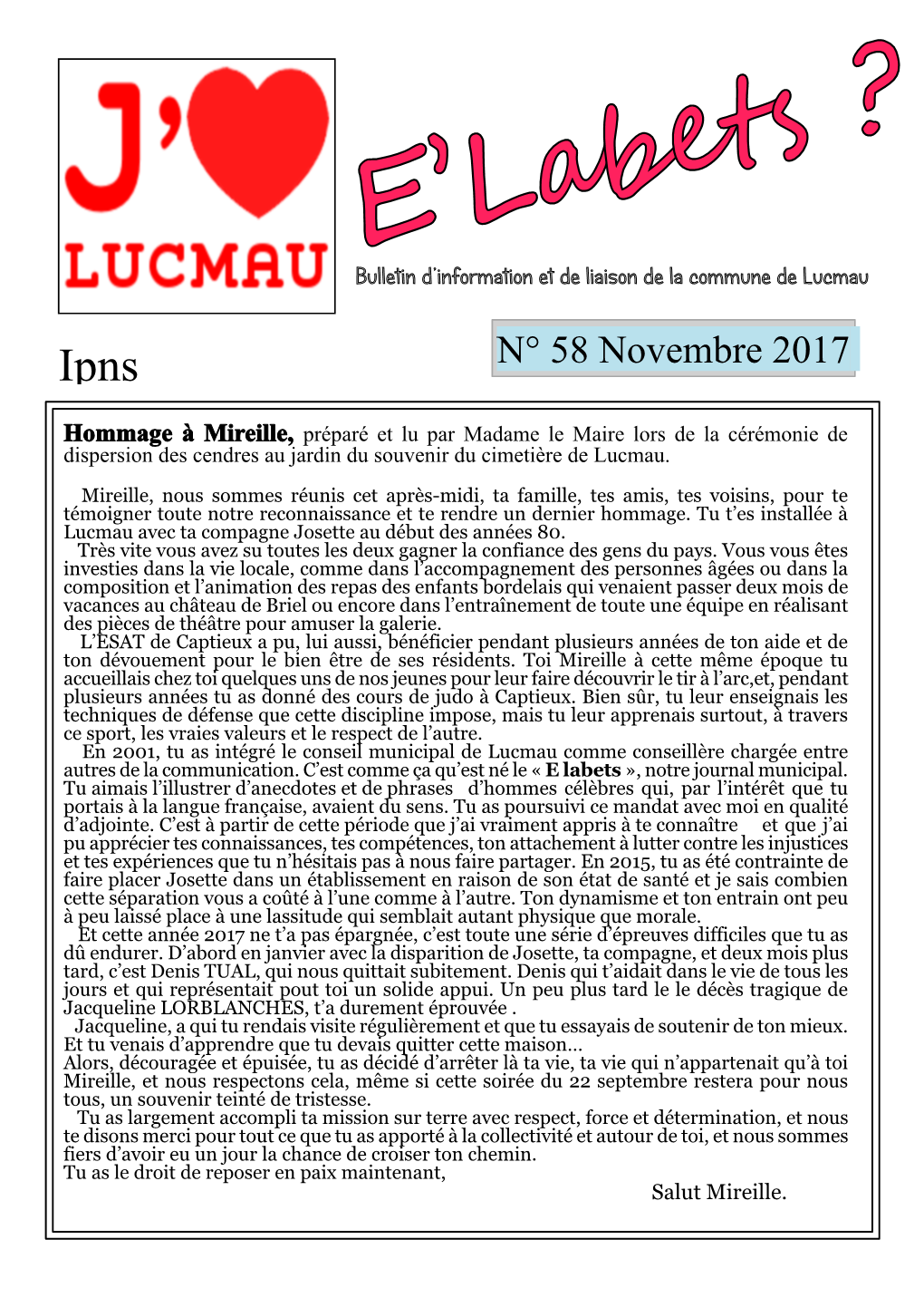 E'labets Novembre 2017