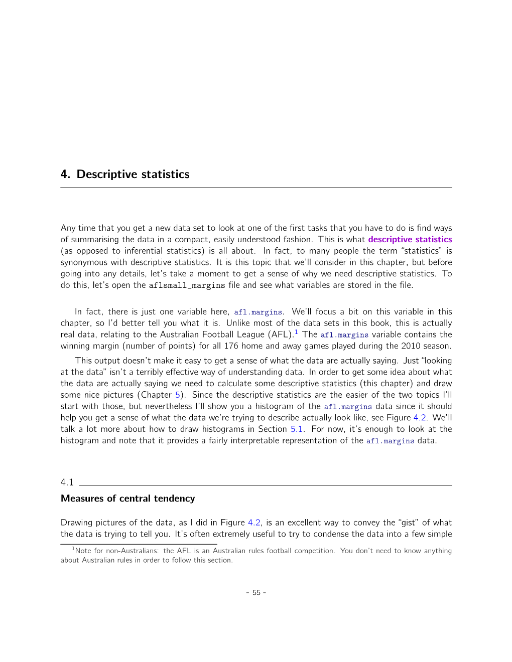 4. Descriptive Statistics