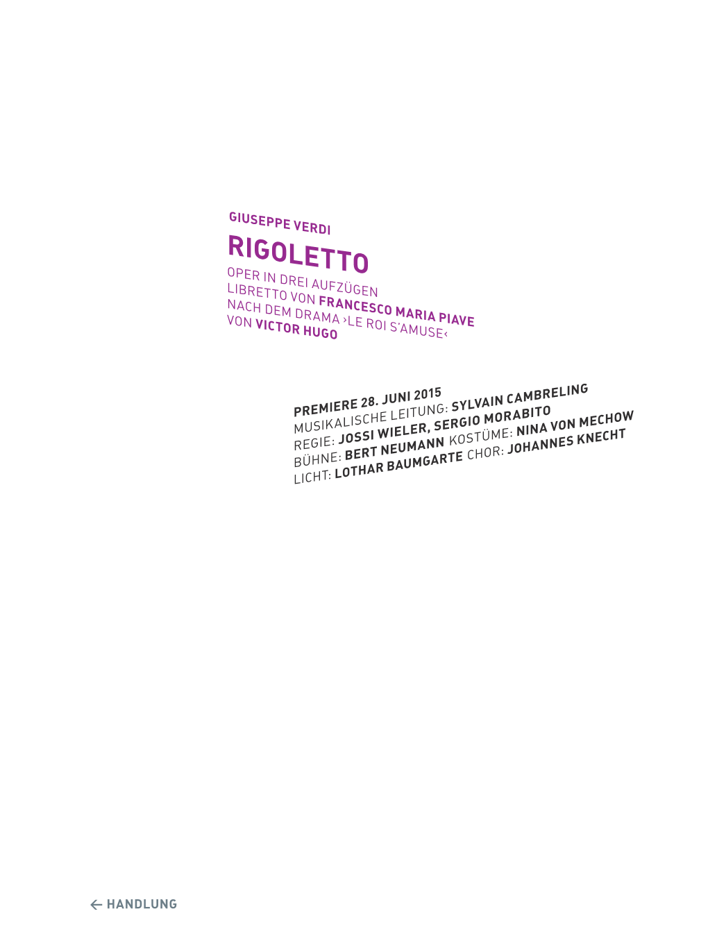 › Le Roi S' Amuse ‹ Und › Rigoletto