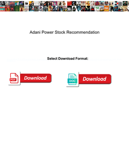 Adani Power Stock Recommendation
