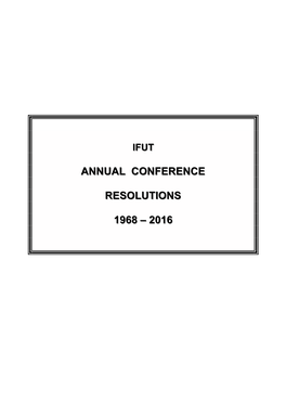 Resolutions 1968-2016
