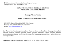 Explicit Solutions to Phase-Change Problems and Applications