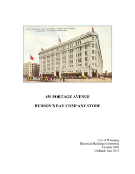 Hudson's Bay Company Store, 450 Portage Avenue