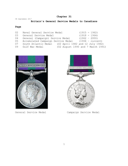 1 Chapter 31 Britain's General Service Medals to Canadians Page 02