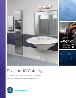 Division 10 Catalog Washroom Accessories from Bradley
